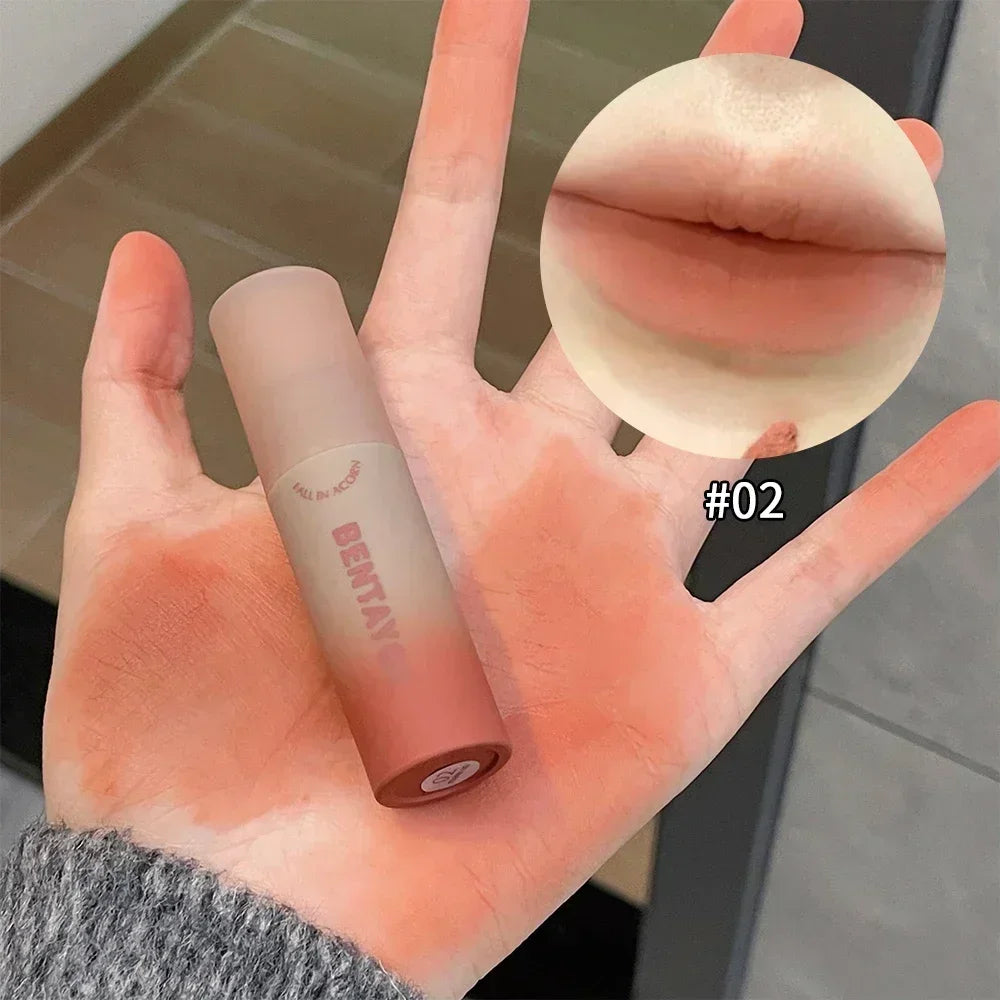 6 Colors Matte Lip Gloss Waterproof Easy To Wear Velvet Rose Red Brown Lip Mud Nude Lasting Liquid Lipstick Lips Makeup Cosmetic